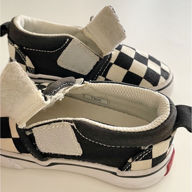 VANS(ヴァンズ)の【m様専用】VANSスリッポン チェッカー柄 13㎝ キッズ/ベビー/マタニティのベビー靴/シューズ(~14cm)(スニーカー)の商品写真