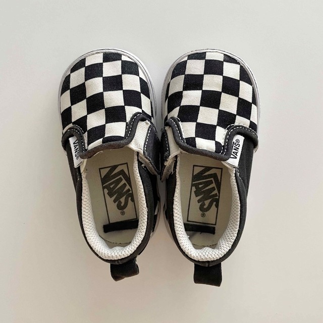 VANS(ヴァンズ)の【m様専用】VANSスリッポン チェッカー柄 13㎝ キッズ/ベビー/マタニティのベビー靴/シューズ(~14cm)(スニーカー)の商品写真