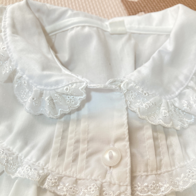 レース ブラウス100 キッズ/ベビー/マタニティのキッズ服女の子用(90cm~)(ブラウス)の商品写真