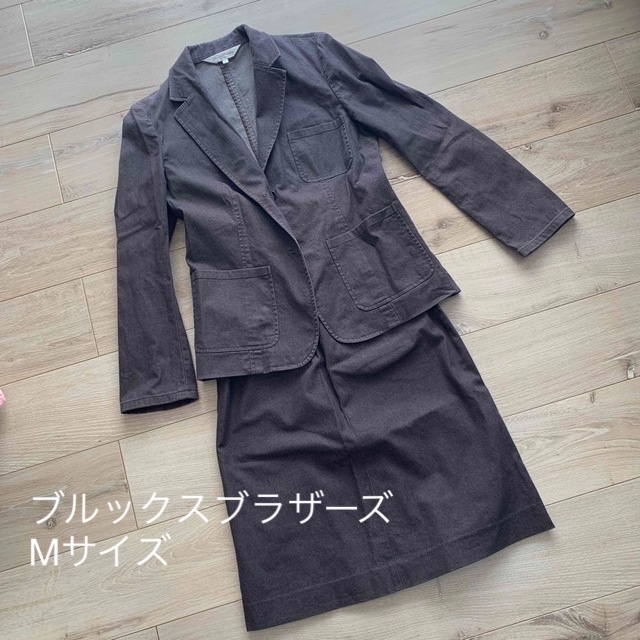 Brooks Brothers(ブルックスブラザース)のブルックスブラザーズ デニムスーツ Mサイズ［美品］ レディースのフォーマル/ドレス(スーツ)の商品写真