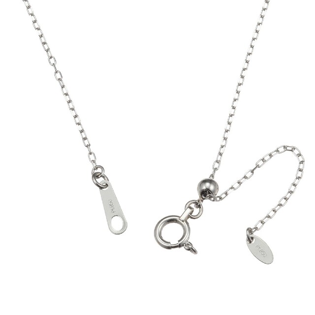 プラクア プラチナ８５０ ダイヤモンドカット デザインネックレス レディースのアクセサリー(ネックレス)の商品写真