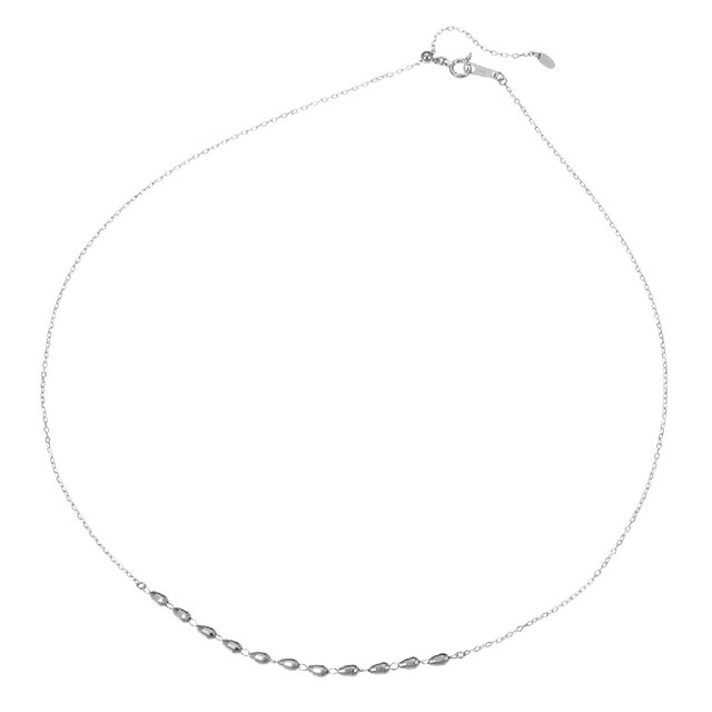 プラクア プラチナ８５０ ダイヤモンドカット デザインネックレス レディースのアクセサリー(ネックレス)の商品写真