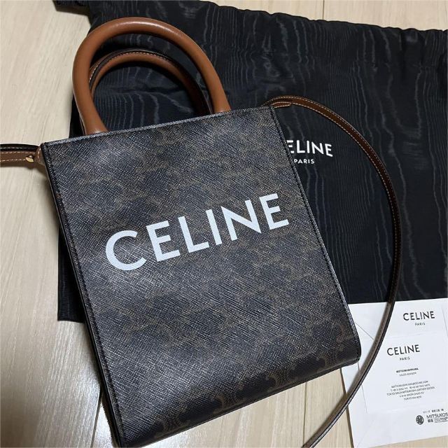 美品 CELINEセリーヌ バーティカルカバミニ ショルダーバッグ