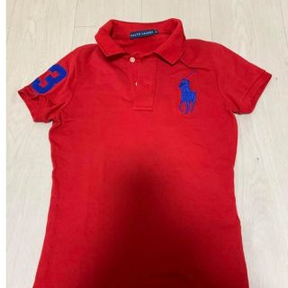 ポロラルフローレン(POLO RALPH LAUREN)のラルフローレンポロシャツ　ポロシャツ　赤　Tシャツ(ポロシャツ)