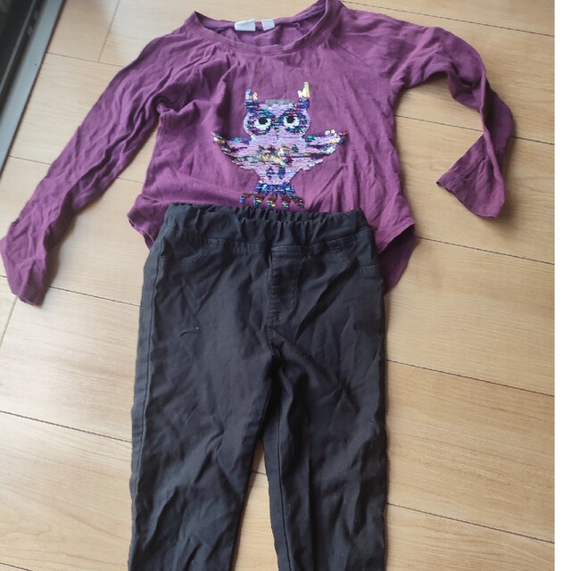 ギャプxs長袖シャツ＆スキニーパンツ キッズ/ベビー/マタニティのキッズ服男の子用(90cm~)(Tシャツ/カットソー)の商品写真