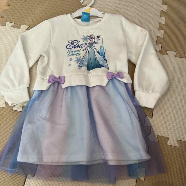 アナ雪☆エルサのチュールワンピース　専用です！ キッズ/ベビー/マタニティのキッズ服女の子用(90cm~)(ワンピース)の商品写真