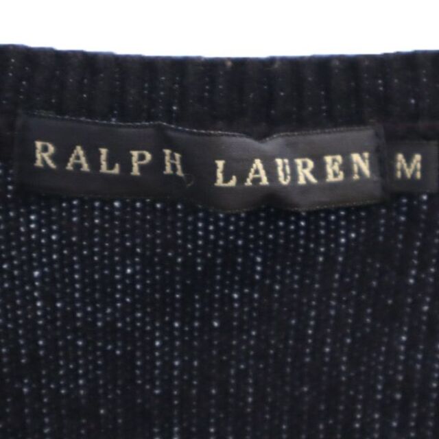 Ralph Lauren(ラルフローレン)のラルフローレン ワンポイントロゴ刺繍 ウールブレンド ニット M ネイビー RALPH LAUREN  Vネック 長袖 セーター レディース 【中古】  【230222】 レディースのトップス(ニット/セーター)の商品写真