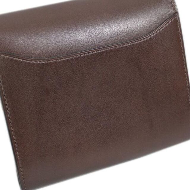 エルメス 財布 ボックスカーフ コンスタンス コンパクトウォレット J5843