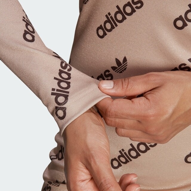 adidas(アディダス)の【試着のみ】adidas Originals  長袖ワンピース  ブラック レディースのワンピース(ミニワンピース)の商品写真