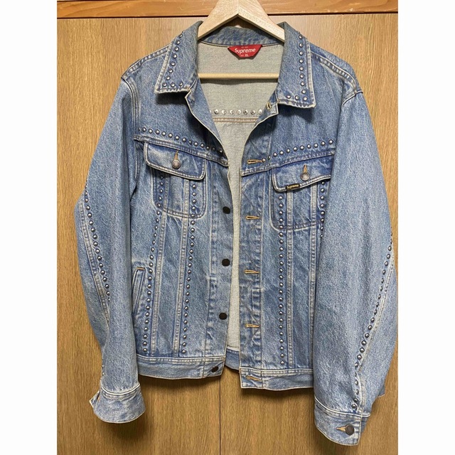 supreme 17SS studded denim jacket