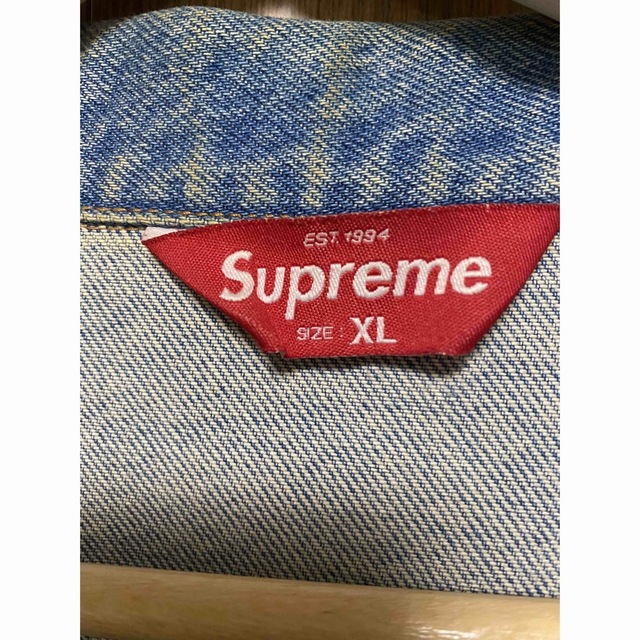 supreme 17SS studded denim jacket