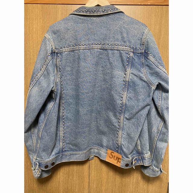 supreme 17SS studded denim jacket