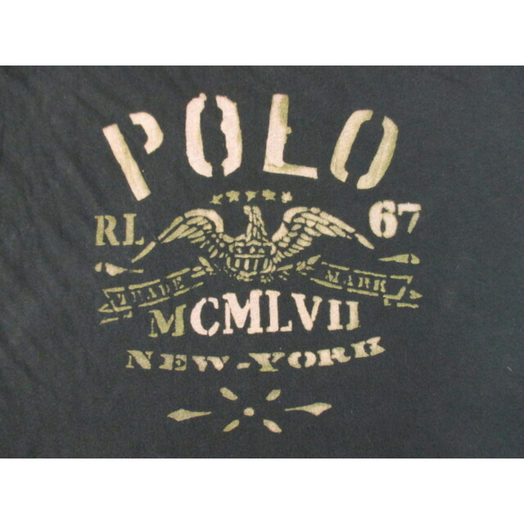 Ralph Lauren(ラルフローレン)のポロ ラルフローレン/Polo by Ralph Lauren ロゴ プリント Tシャツ 半袖 サイズ：L ブラック 【中古】 メンズのトップス(Tシャツ/カットソー(半袖/袖なし))の商品写真