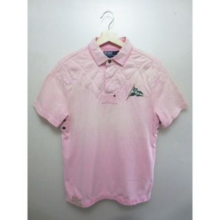 ラルフローレン(Ralph Lauren)のポロ ラルフローレン/Polo by Ralph Lauren 刺繍入り ラガー シャツ 半袖 サイズ：M ピンク 【CUSTOM FIT】古着 【中古】(ポロシャツ)