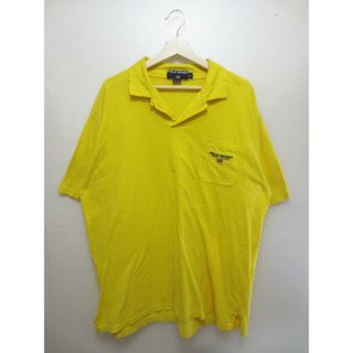 ポロ スポーツ ラルフローレン/POLO SPORT RALPH LAUREN  開襟 ポケット付き コットン ポロシャツ 半袖 刺繍入り サイズ：XL イエロー 【中古】(ポロシャツ)