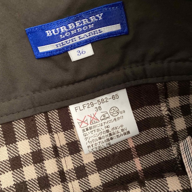 BURBERRY BLUE LABEL プリーツスカート チェック 36 新品