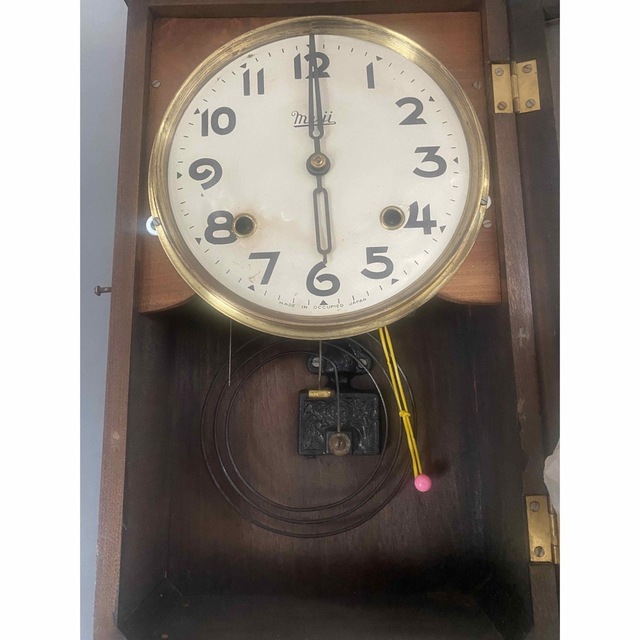 アンティーク壁掛け時計 ゼンマイ式 オキュパイドジャパン - 掛時計/柱時計