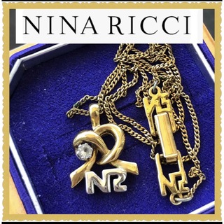 ニナリッチ(NINA RICCI)のNINA RICCIニナリッチ ネックレス　NRロゴ　キュービック ジルコニア(ネックレス)