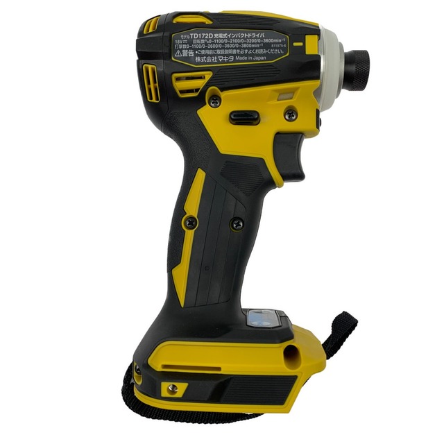 ▽▽マキタ 充電式インパクトドライバ 18V TD172DZFY イエロー ▽▽マキタ 充電式インパクトドライバ 18V TD172DZFY イエロー