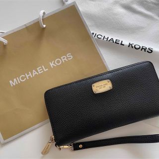 マイケルコース(Michael Kors)のMICHAEL KORS 長財布 大容量 ブラック(長財布)