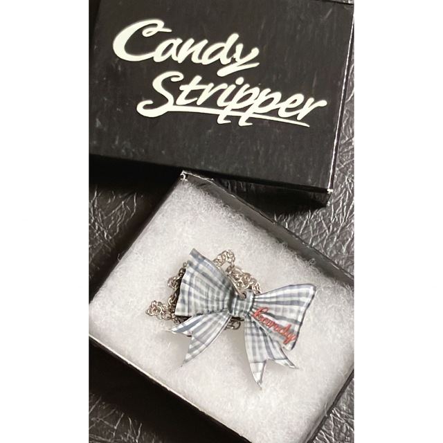 Candy Stripper(キャンディーストリッパー)のキャンディストリッパー　ネックレス　リボン レディースのアクセサリー(ネックレス)の商品写真