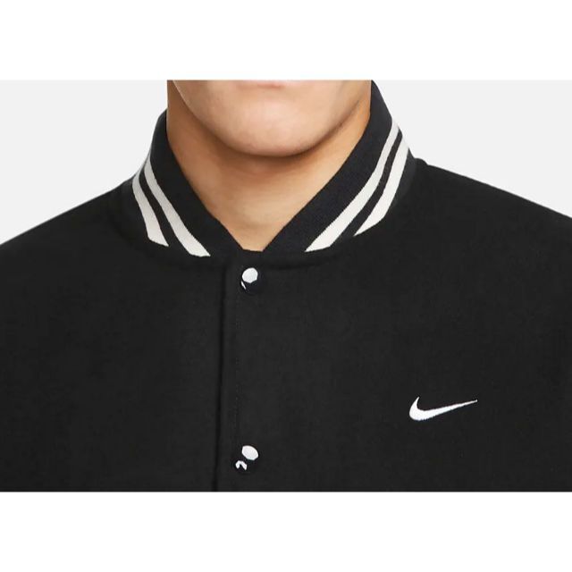 NIKE(ナイキ)の2XL NIKEオーセンティックスバーシティジャケット DQ5011-010 メンズのジャケット/アウター(スカジャン)の商品写真