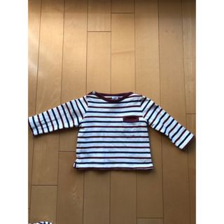 プチバトー(PETIT BATEAU)のプチバトー　カットソーとロンパース2点(シャツ/カットソー)