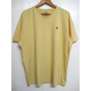 ラルフローレン(Ralph Lauren)のポロ ラルフローレン/POLO RALPH LAUREN ワンポイント刺繍 Vネック Tシャツ 半袖 サイズ：L イエロー 【中古】(Tシャツ/カットソー(半袖/袖なし))