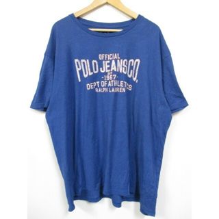 ラルフローレン(Ralph Lauren)のポロ ジーンズ ラルフローレン/POLO JEANS CO. RALPH LAUREN プリント Tシャツ 半袖 サイズ：XL ブルー 【中古】(Tシャツ/カットソー(半袖/袖なし))