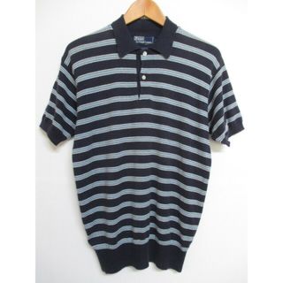 ラルフローレン(Ralph Lauren)のポロ ラルフローレン/Polo by Ralph Lauren ポロシャツ 半袖 ボーダー サイズ：M ネイビー×ライトブルー 【中古】(ポロシャツ)