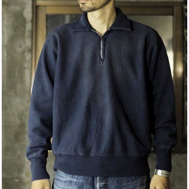 『A.PRESSE』"Vintage Half Zip Sweatshirt"