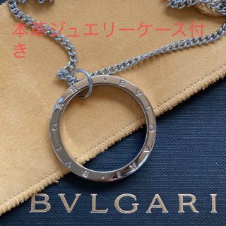 ブルガリ(BVLGARI)のBVLGARI正規品　人気ボリュームフルロゴチャームネックレス極美品　付属品付き(ネックレス)