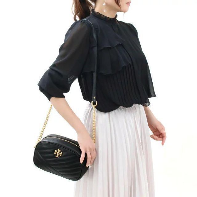 新品】TORYBURCH KIRA CHEVRON ショルダーバック 黒 2022年新作 www
