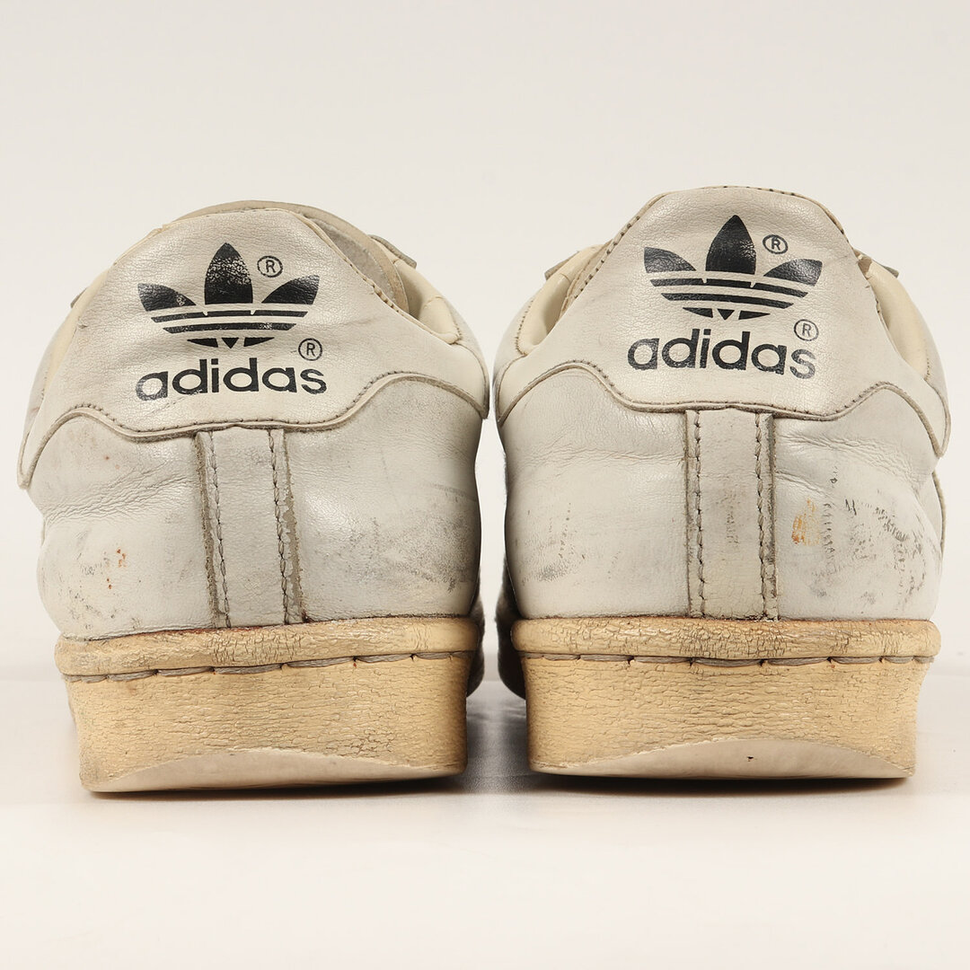 adidas アディダス SUPERSTAR スーパースター 単色ベロ フランス製 vintage ヴィンテージ 80s ホワイト 白 サイズ：US8.5 26.5cm スニーカー 【メンズ】