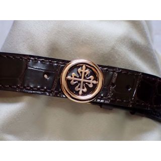 パテックフィリップ(PATEK PHILIPPE)のパテックフィリップ 16mmR用Ｄバックル＋Ｄバックル用純正ベルト 極美品(腕時計(アナログ))