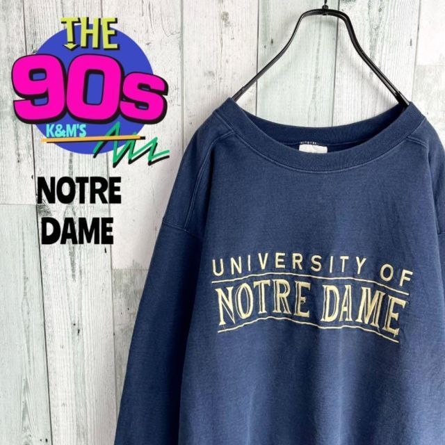 90's NOTRE DAME USA製　ノートルダム大　オフィシャルトレーナー