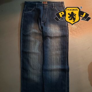 PJ MARK ピージェイマーク hiphop古着 NY バギー デニム 38