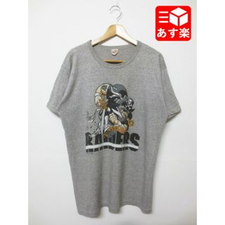 NFL "レイダーズ/Raiders"プリント Tシャツ 半袖 サイズ：XL ヘザーグレー Made in CANADA古着 【中古】(Tシャツ/カットソー(半袖/袖なし))