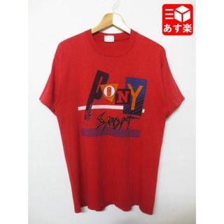 ポニー(PONY)のポニー/PONY "PONY SPORT"プリント Tシャツ 半袖 サイズ：L レッド 【中古】(Tシャツ/カットソー(半袖/袖なし))