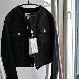 エムエムシックス(MM6)のMM6 MaisonMargiela ノーカラーデニムジャケット　36 新品(Gジャン/デニムジャケット)