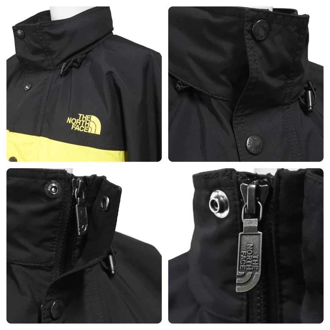 極美品 THE NORTH FACE ザ・ノースフェイス ハイドレナウィンド ジャケット フード イエロー ブラック NP21835 サイズM  46830