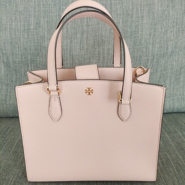 シルバー金具 Tory Burch ピンク トートバッグ サッチェルバッグ お