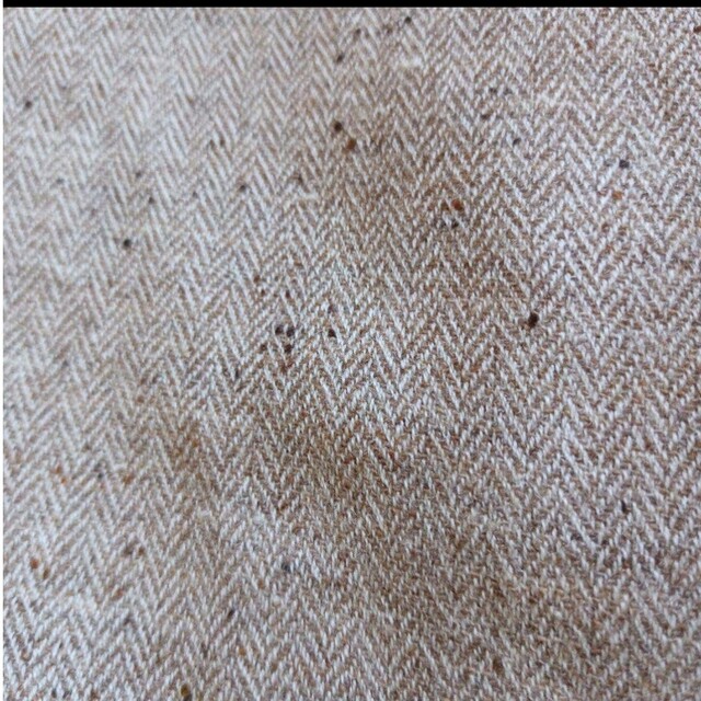 新品 タグ付き MULTI MIX セミフレアスカート ベージュヘリンボーン M レディースのジャケット/アウター(ロングコート)の商品写真