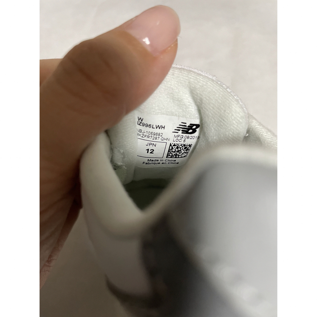 New Balance(ニューバランス)のニューバランス　スニーカー　ホワイト　12cm  洗濯済み キッズ/ベビー/マタニティのベビー靴/シューズ(~14cm)(スニーカー)の商品写真