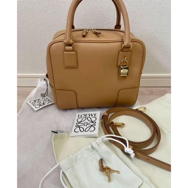 驚きの値段 LOEWE スクエア バッグ お値下げ【1回使用美品】ロエベ