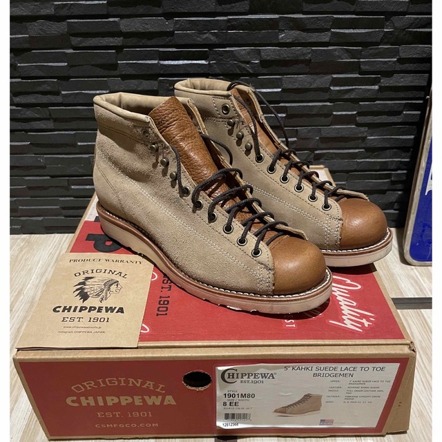 未使用　CHIPPEWA スエード　チペワブリッジマン・モンキー　８．５