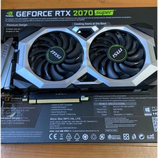 MSI RTX 2070Super Ventus OC(PCパーツ)