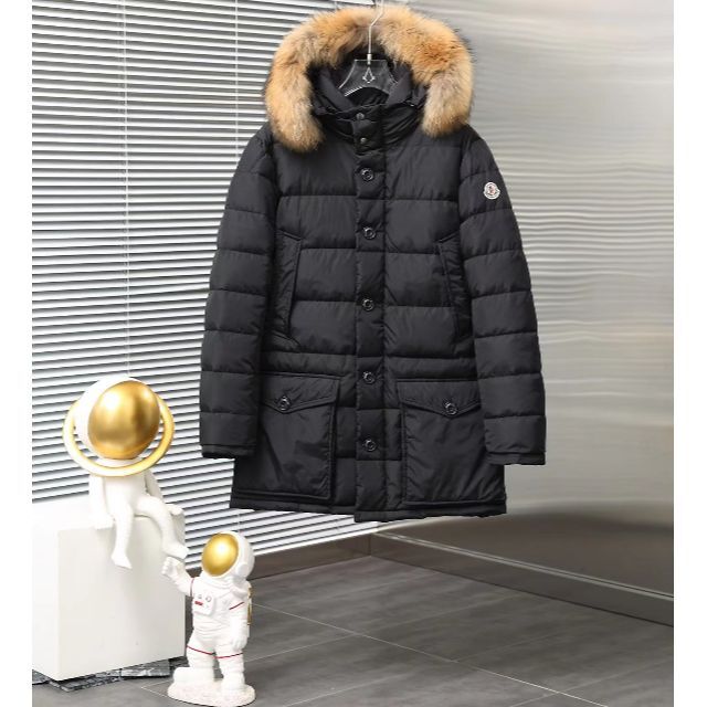 買い誠実 MONCLER 超美品モンクレール コヨーテファーダウンコート ダウンジャケット