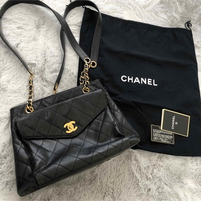 CHANEL シャネル キャビア スキン ハンドバッグ