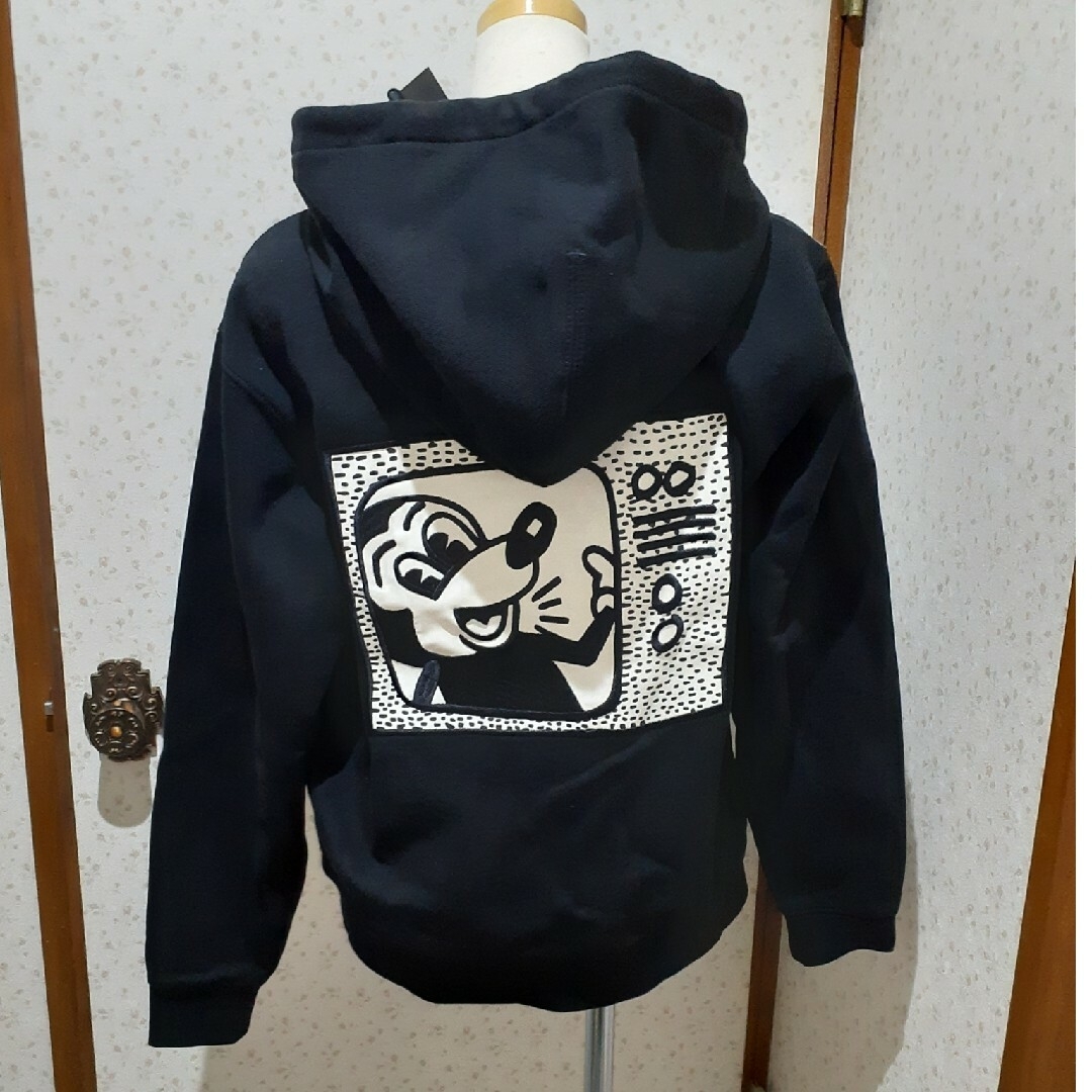 極美品☆正規品 COACH×Disney コーチ×ディズニー 1547 ミッキーマウス フード付 ZIP UP パーカー ボルドー×ピンク系 M ガーメント付63cm肩幅